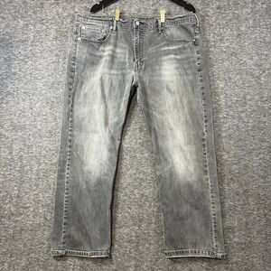 Levis 569 Jeans Men's 38x30 Gray Denim Loose Fit Straight Leg Cotton‎